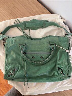 Balenciaga 2004 Seafoam city bag